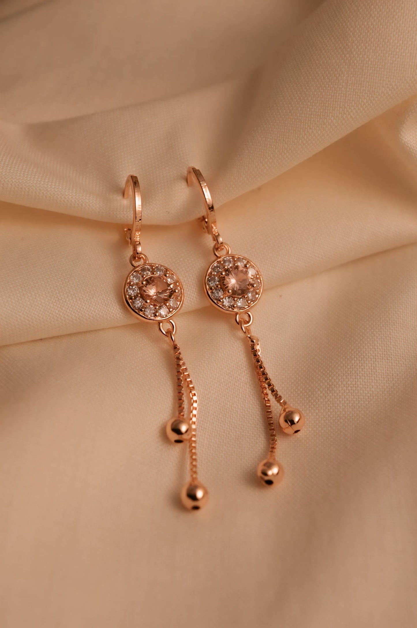 DIGITAL ZIRCON EARRING-03 ( GOLDEN )